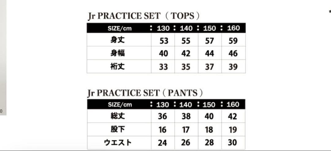 Luz e Sombra ゴールド上下セット150