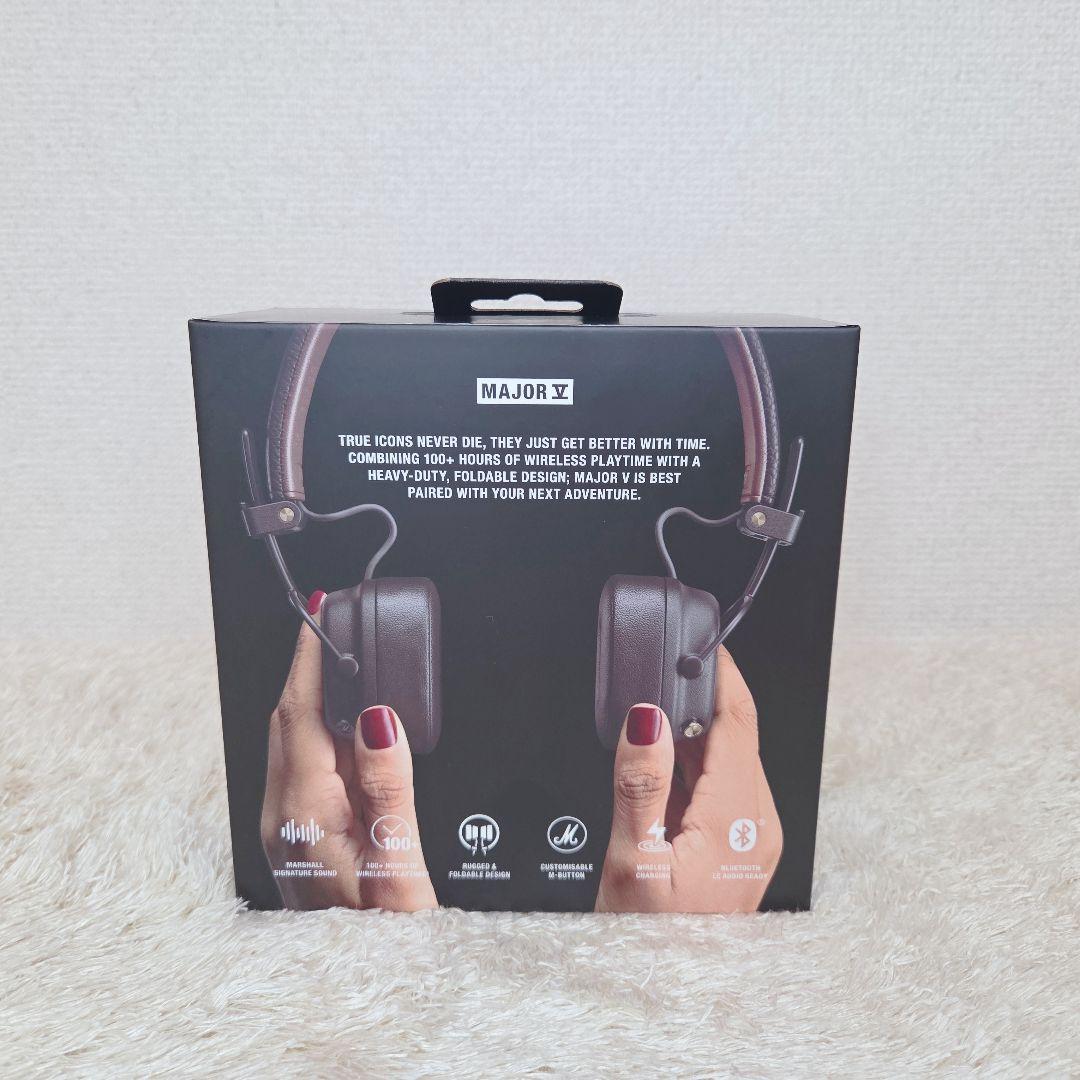 新品・未使用✨Marshall Major V ワイヤレスヘッドフォン ブラウン