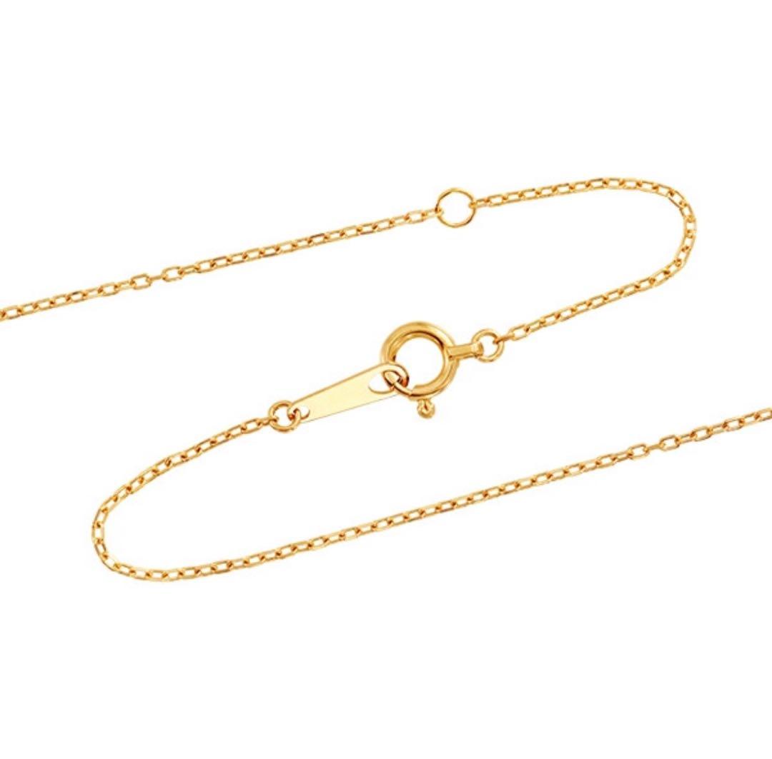 美品★TSUTSUMI K18イエローゴールドダイヤモンドネックレス