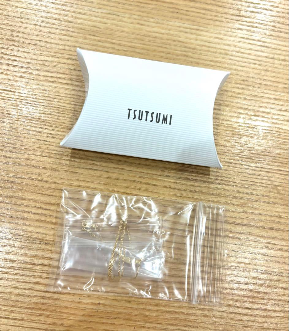 美品★TSUTSUMI K18イエローゴールドダイヤモンドネックレス