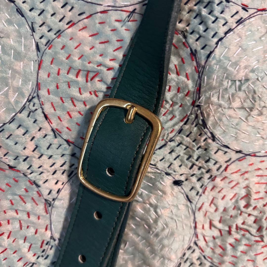 希少OLD COACH　オールドコーチ／USA製緑ショルダーバッグ0620301