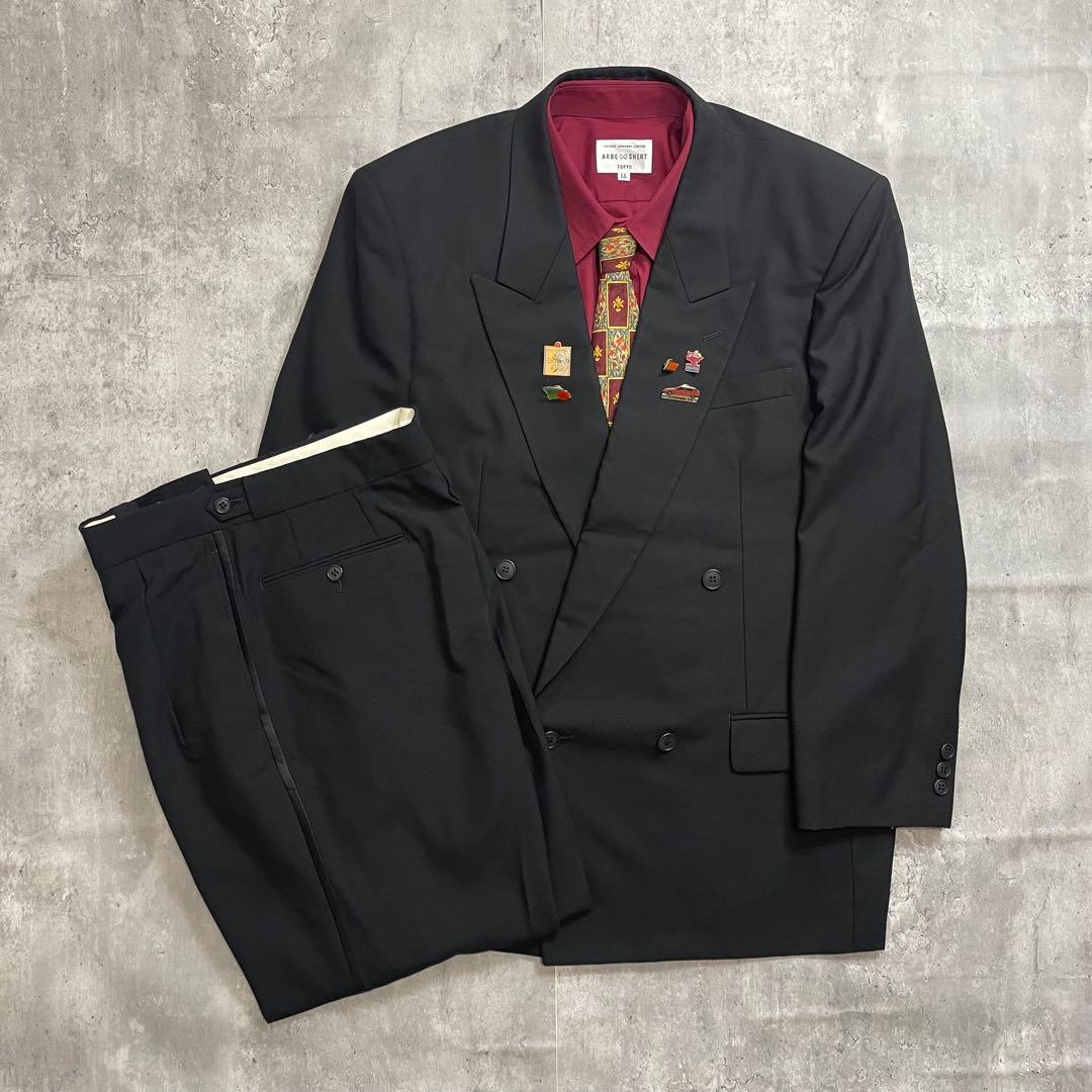 5点セット✨ディオール セットアップ スーツ ネクタイシャツ 黒 えんじ 成人式