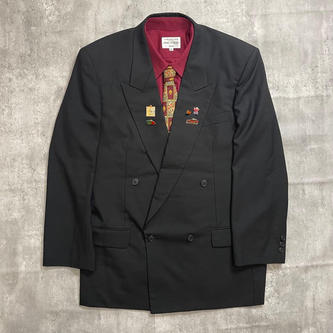 5点セット✨ディオール セットアップ スーツ ネクタイシャツ 黒 えんじ 成人式