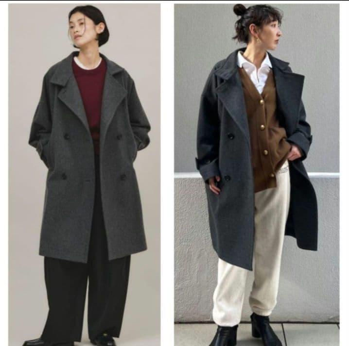 Curensology /メルトンスタンドカラーコート