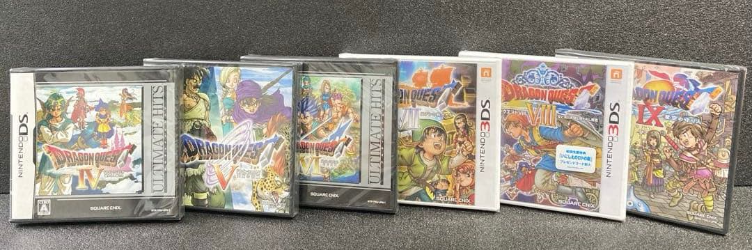 【新品未開封】3DS DS ドラゴンクエストⅣ・Ⅴ・Ⅵ・Ⅶ・Ⅷ・Ⅸ ドラクエ