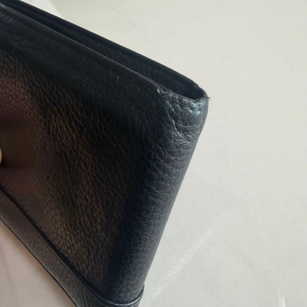 BVLGARI 二つ折り財布 ブラック 33403