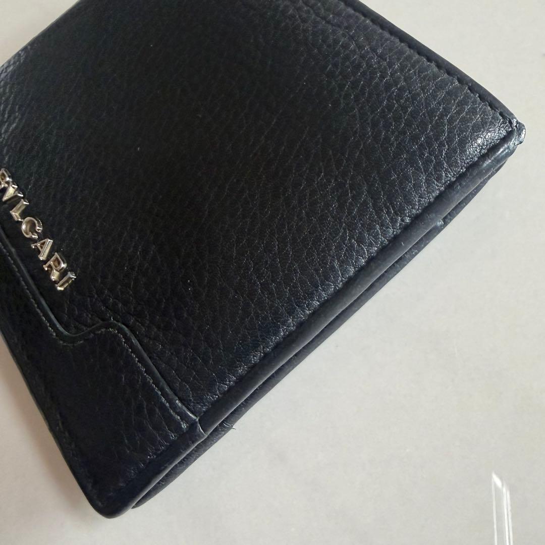 BVLGARI 二つ折り財布 ブラック 33403