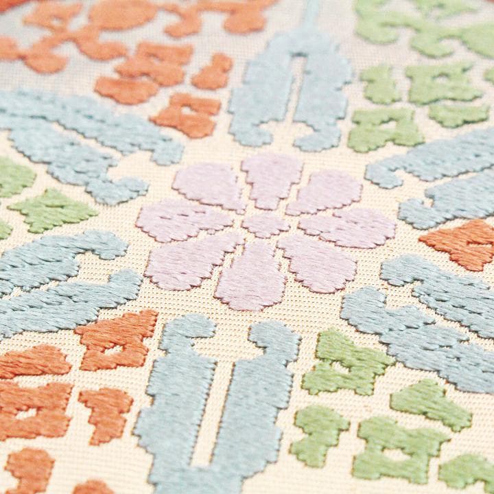 おまとめ　まりまりです　艶やかな【有職文様】～道長唐窠文～　美品の袋帯