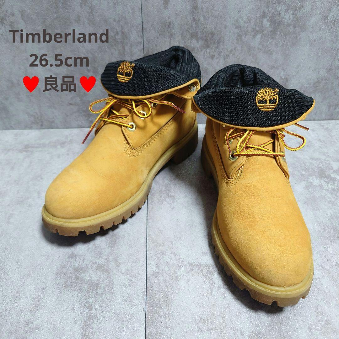 良品　Timberland　ロールトップ　イエローブーツ　6062A　26.5