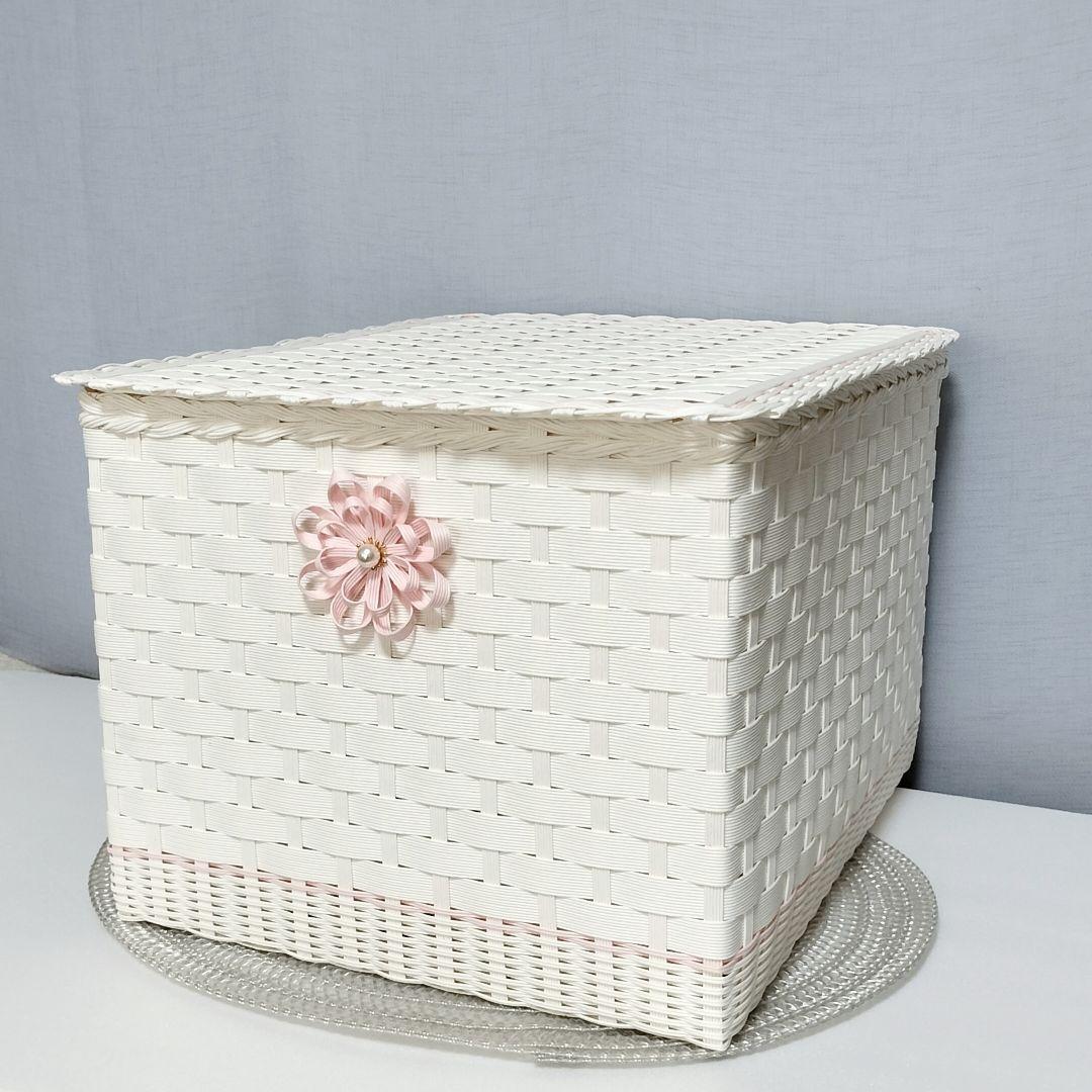 かご バスケット 蓋付き小物入れ 2点セット