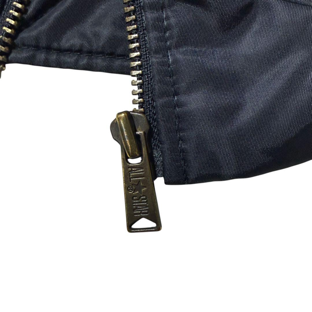 コンバース フライトジャケット ナイロンジャケット MA-1 ダークネイビー