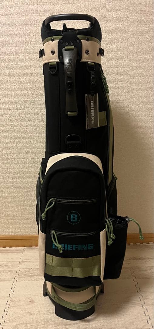 【新品】BRIEFING キャディバッグ CR-8 #02 ブラック×アイボリー