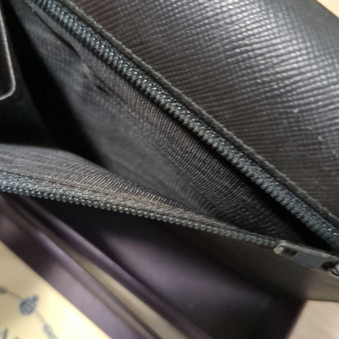 箱付き　 プラダ サフィアーノ M170 トライアングルロゴ 三つ折り財布