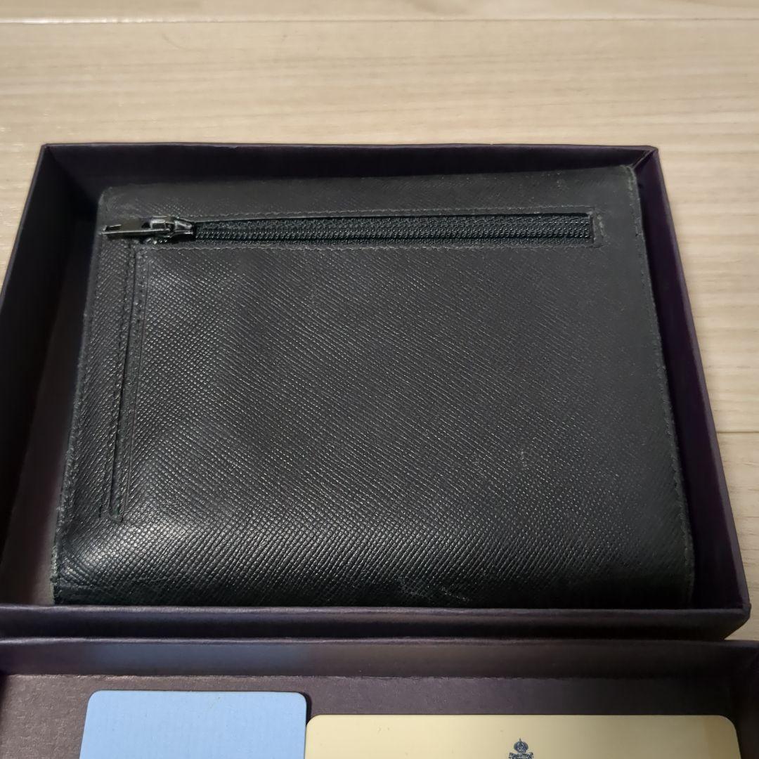 箱付き　 プラダ サフィアーノ M170 トライアングルロゴ 三つ折り財布