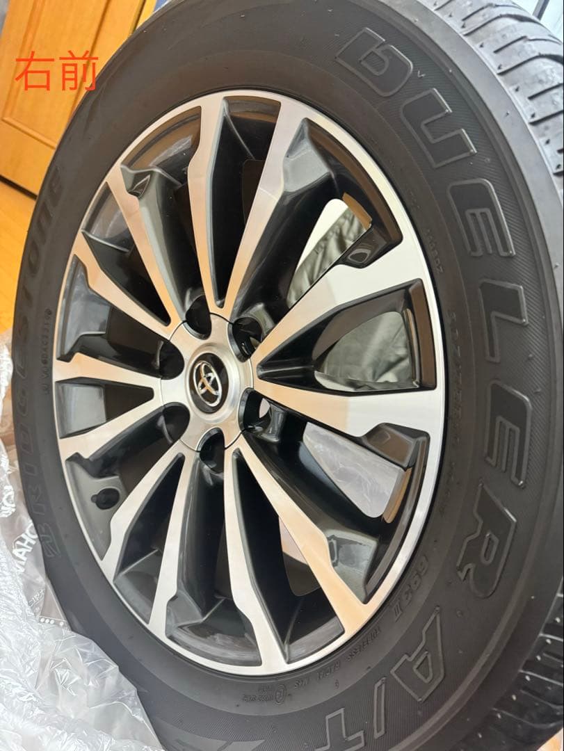 プラド150後期純正19インチホイール+ナット付き　4本セット