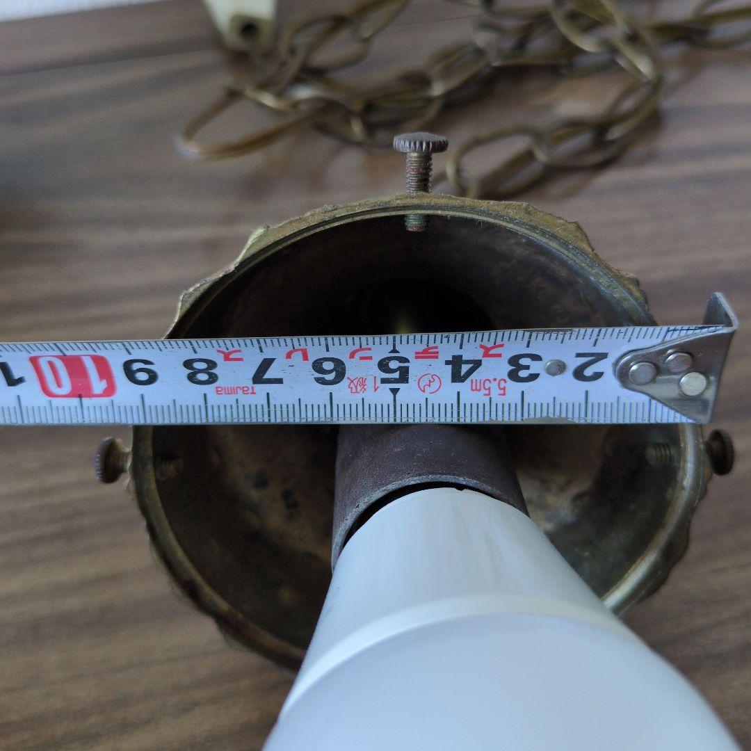 ヴィンテージ アンティーク ペンダントランプ ミルクガラス