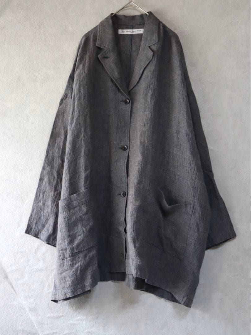ジャーナルスタンダードラックス グレンチェックリネン コモドジャケット
