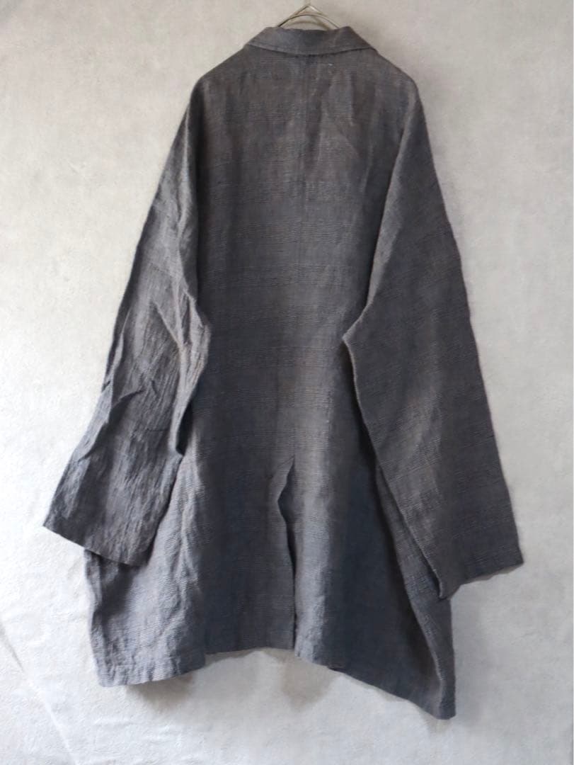 ジャーナルスタンダードラックス グレンチェックリネン コモドジャケット