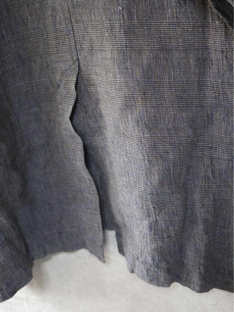 ジャーナルスタンダードラックス グレンチェックリネン コモドジャケット