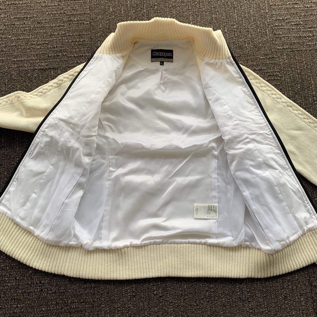【新品・未使用品】　カッパ　Kappa ゴルフ　ニット　ブルゾン　異素材　L