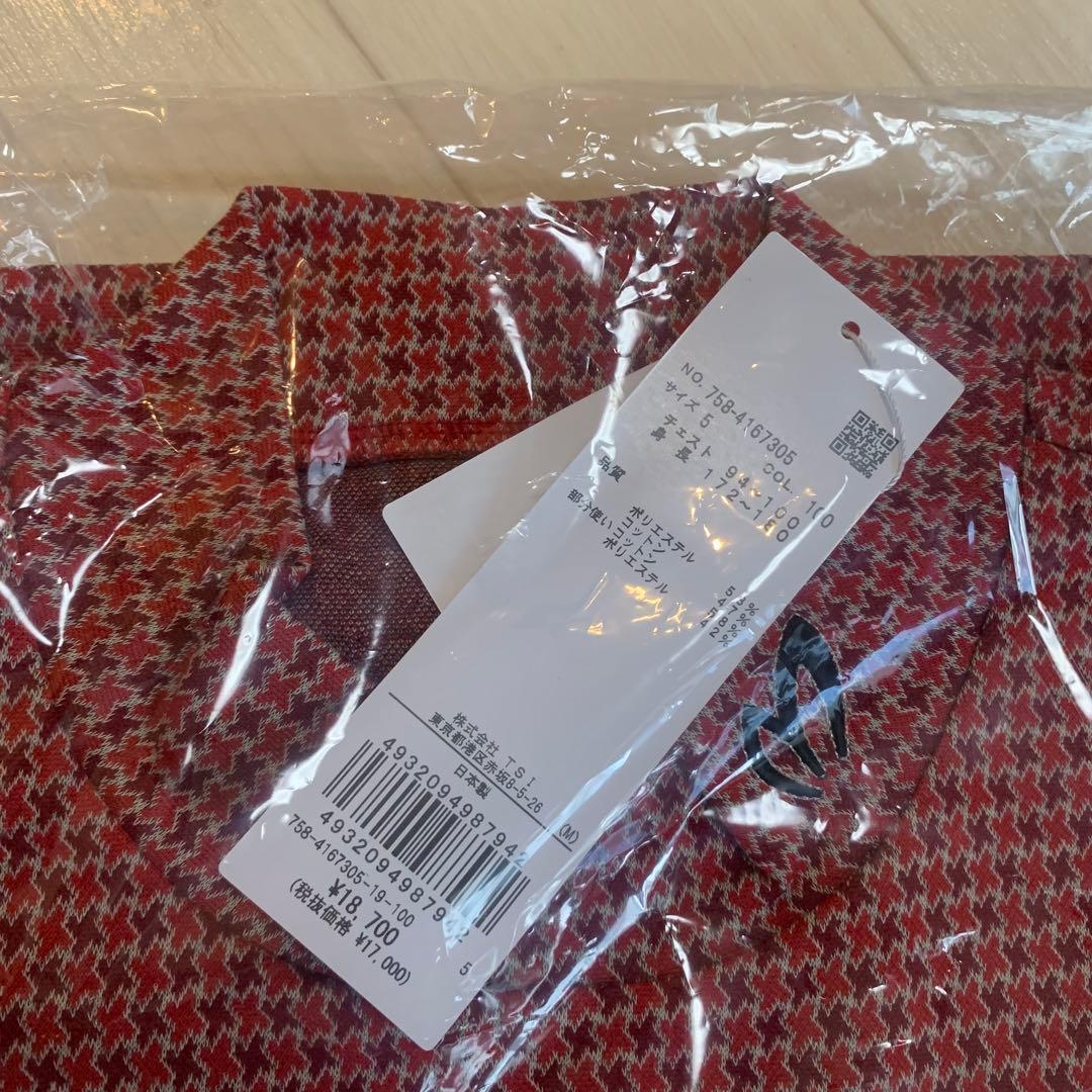 新品■18,700円【マスターバニー】5/L メンズ　半袖モックネック　シャツ