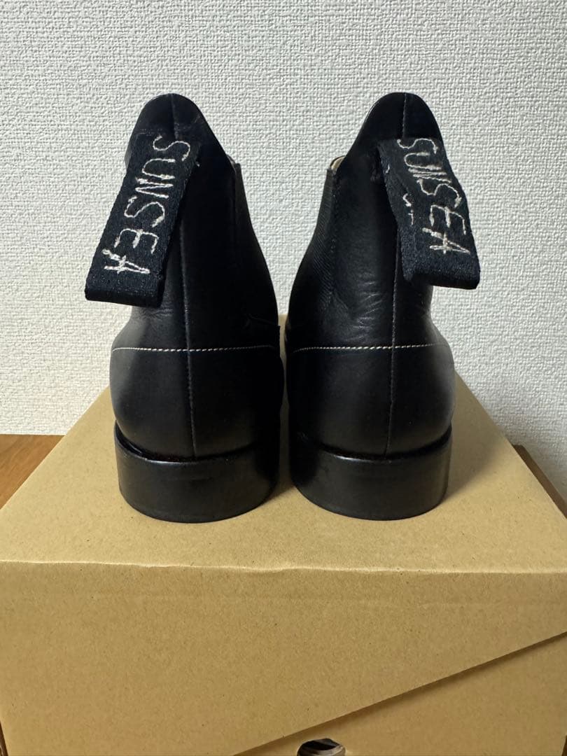 靴 sunsea one side gore boots