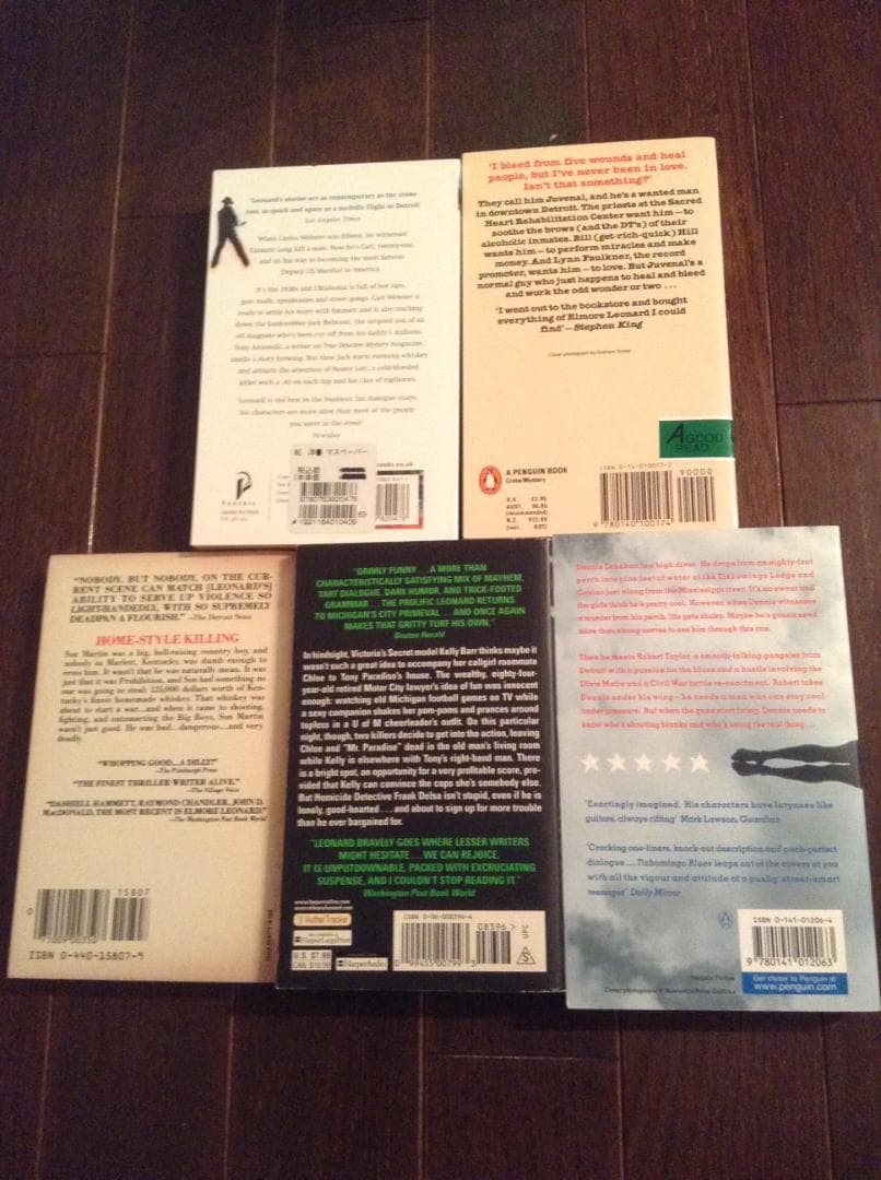 Elmore Leonard エルモア・レナード 洋書　英語　5冊セット