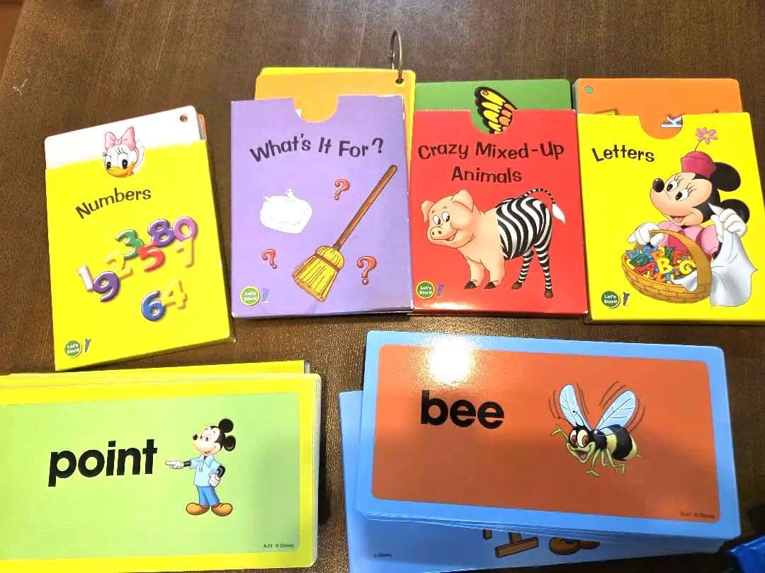 ディズニー英語システム　ミッキー単語読み上げ カード、CD、絵本