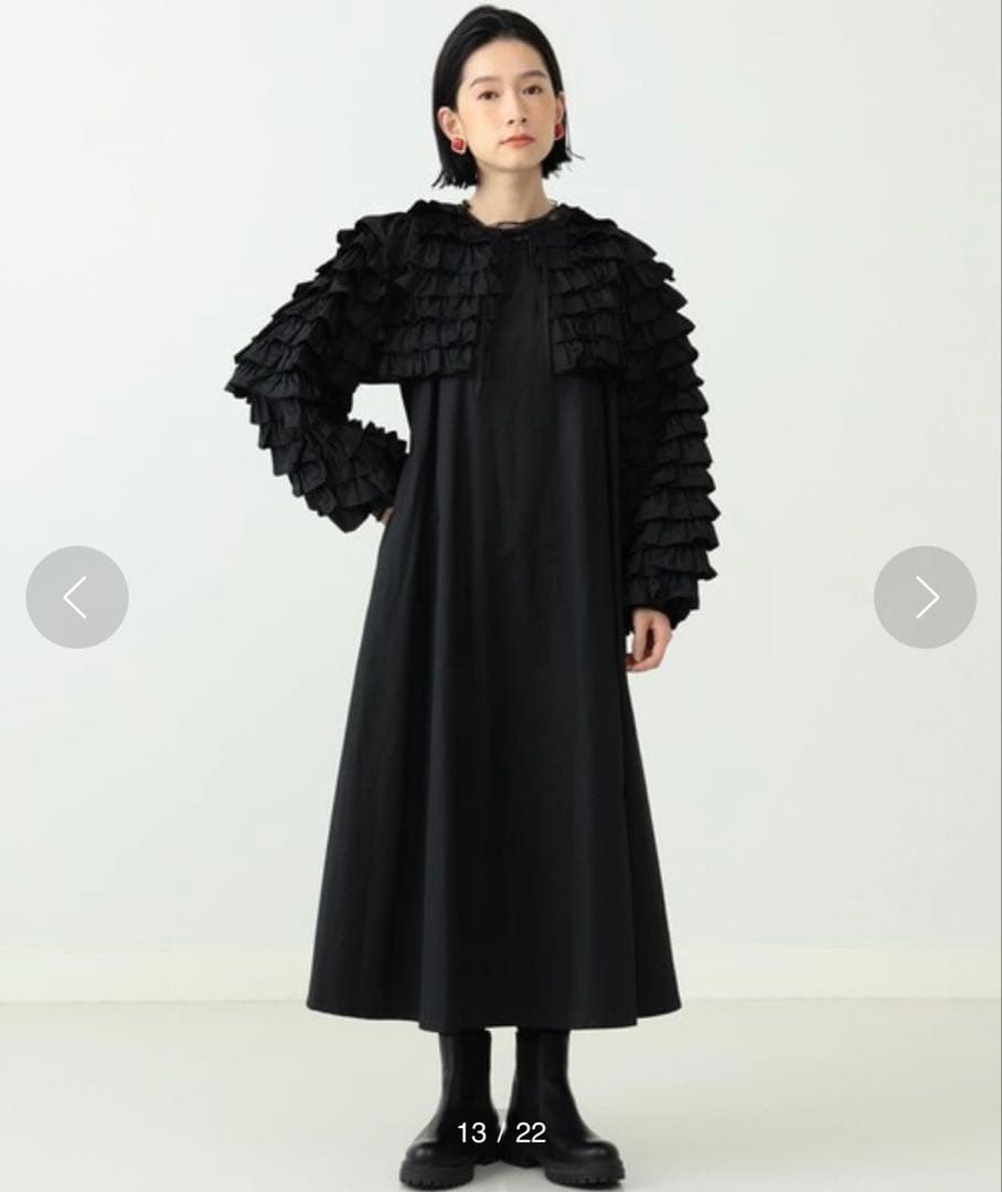 Aya × CAROLINA GLASER / フリルボレロ付き ワンピース