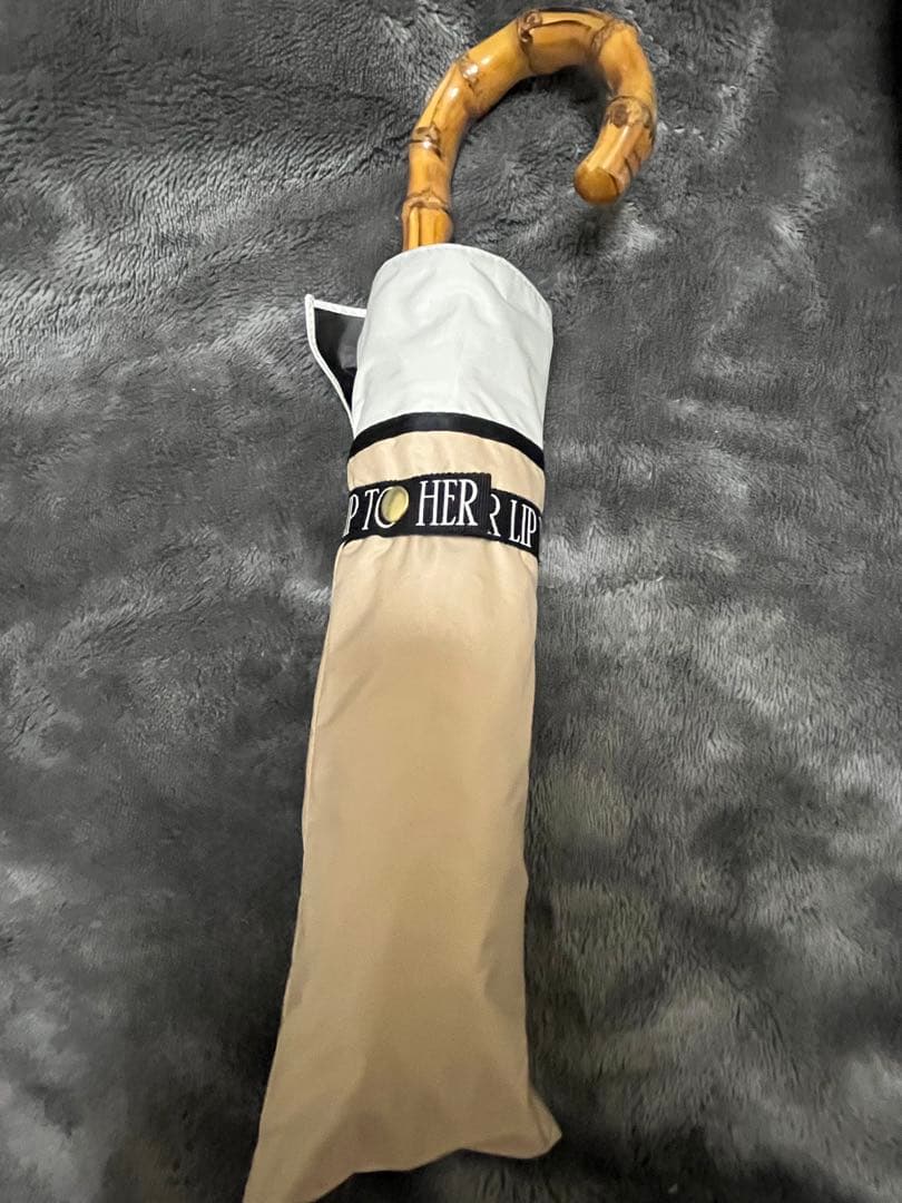 小物 herlipto Bicolor Bamboo Handle Umbrella