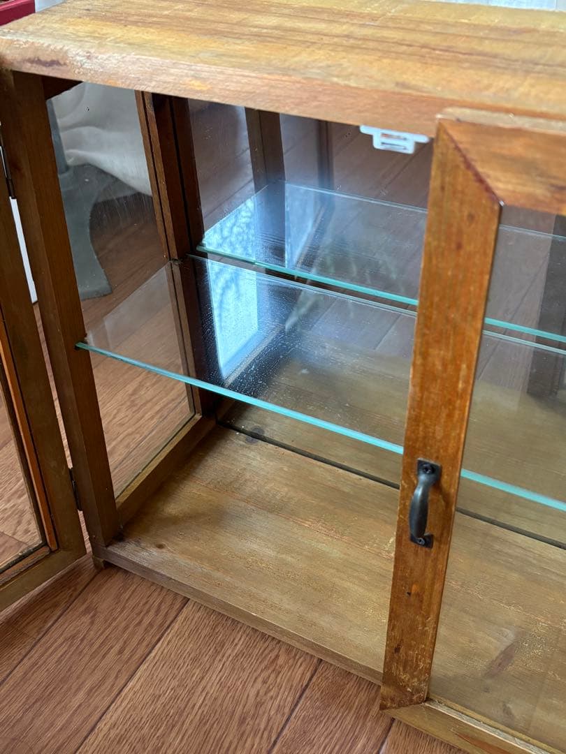 【処分価格10/26迄】ガラスコレクションケースアンティーク古道具ショーケース