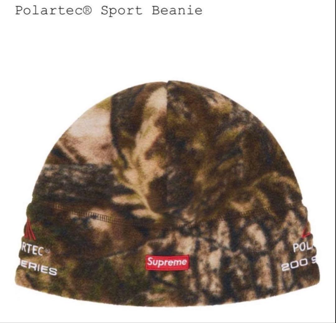 タグ付きSupreme PolartecSportBeanieTree Camo