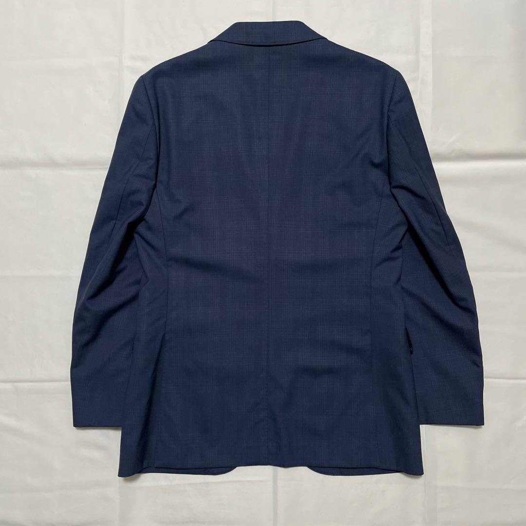極美品✨️HILTON コロンボ super130 スーツ 紺 チェック A6