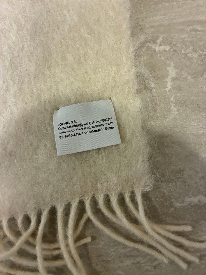 LOEWE ロエベ モヘア マフラー アイボリー 正規品