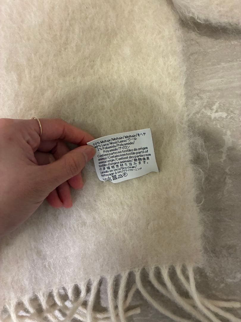 LOEWE ロエベ モヘア マフラー アイボリー 正規品