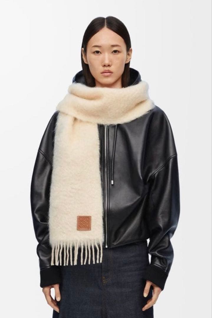 LOEWE ロエベ モヘア マフラー アイボリー 正規品