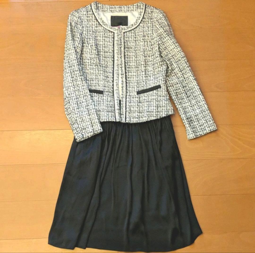 UNTITLED ツイードセットアップ　フォーマル　卒業式　入学式（サイズ3）