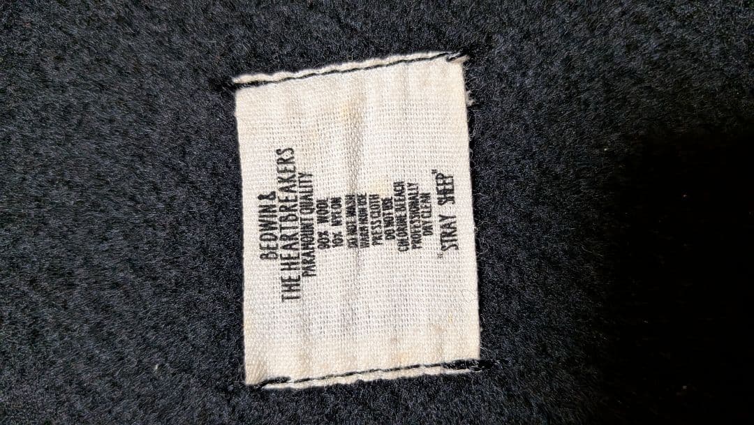 SALE☆BEDWIN メルトン ウール 中綿 ジップ Pコート 総柄 3 L