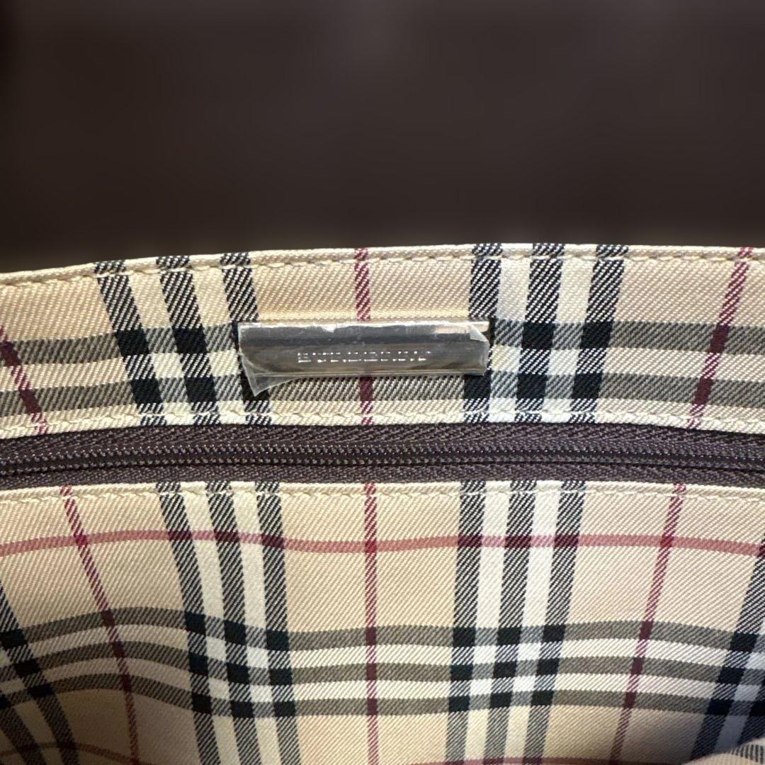 値下げしました【Burberry】ブラウンレザー ビジネスバッグ