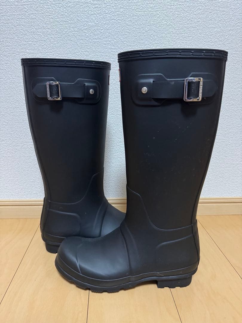 HUNTER メンズ オリジナル トール レインブーツ ブラック 長靴 27cm