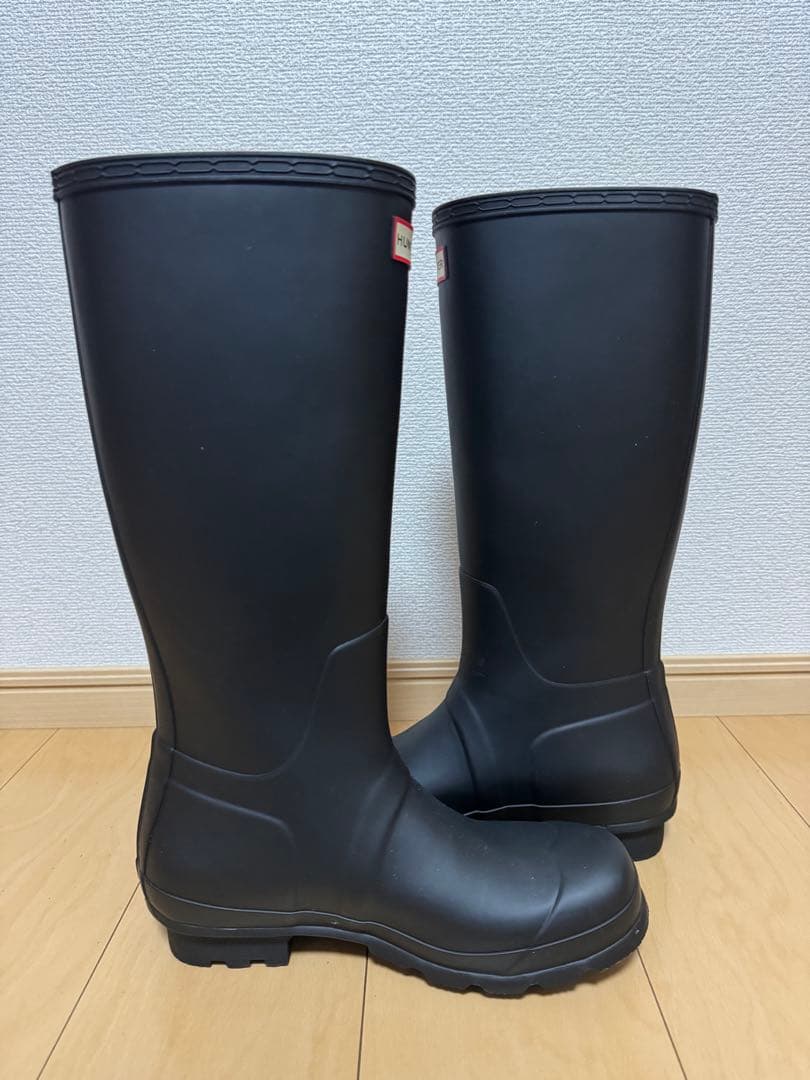 HUNTER メンズ オリジナル トール レインブーツ ブラック 長靴 27cm
