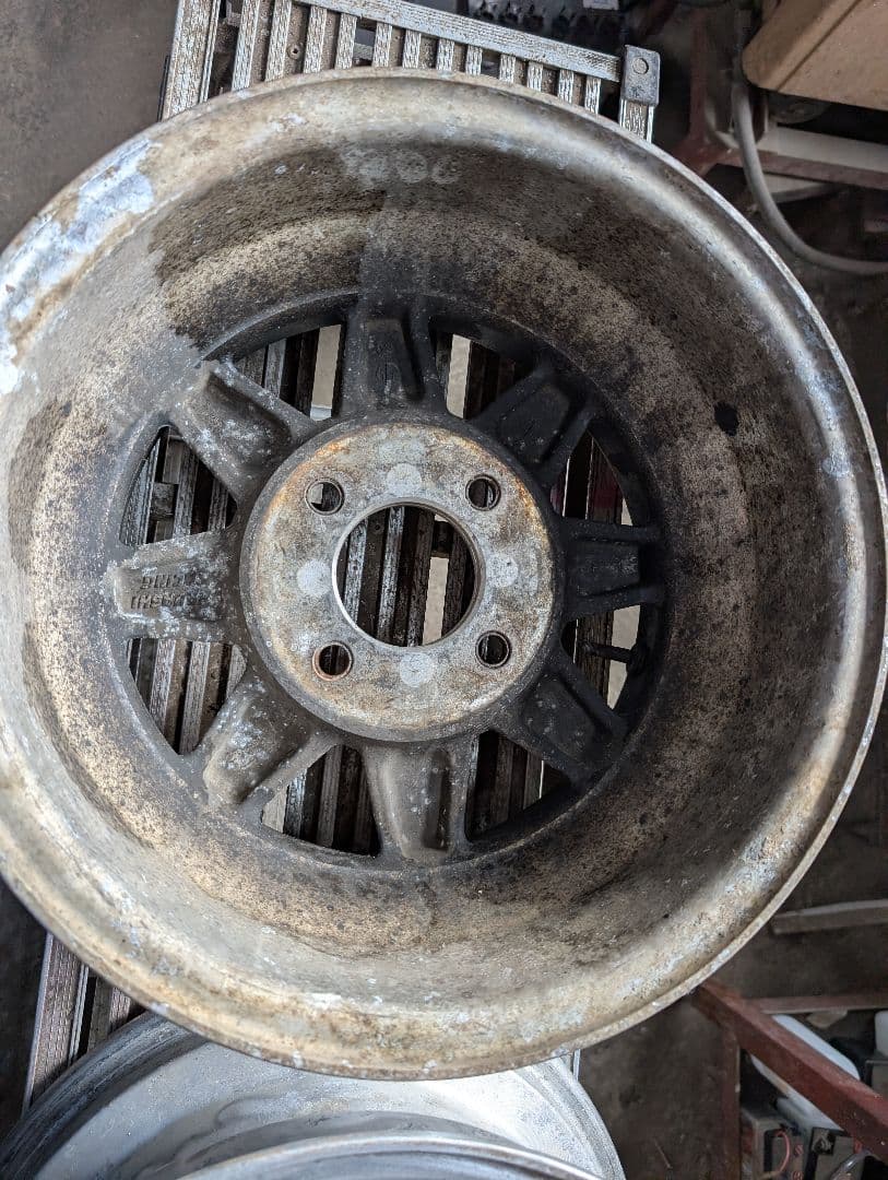 ハヤシ14インチアルミホイール　当時物