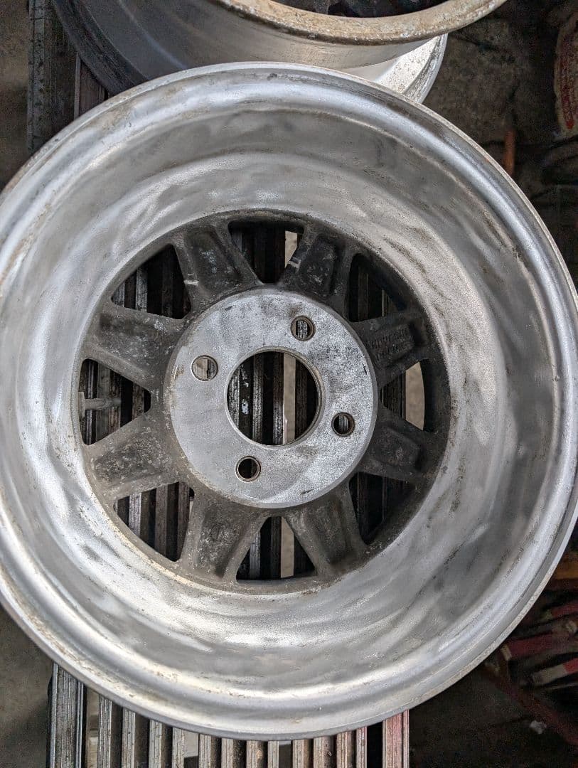 ハヤシ14インチアルミホイール　当時物