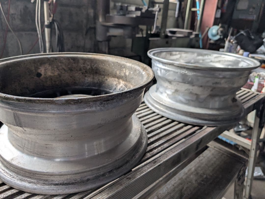 ハヤシ14インチアルミホイール　当時物