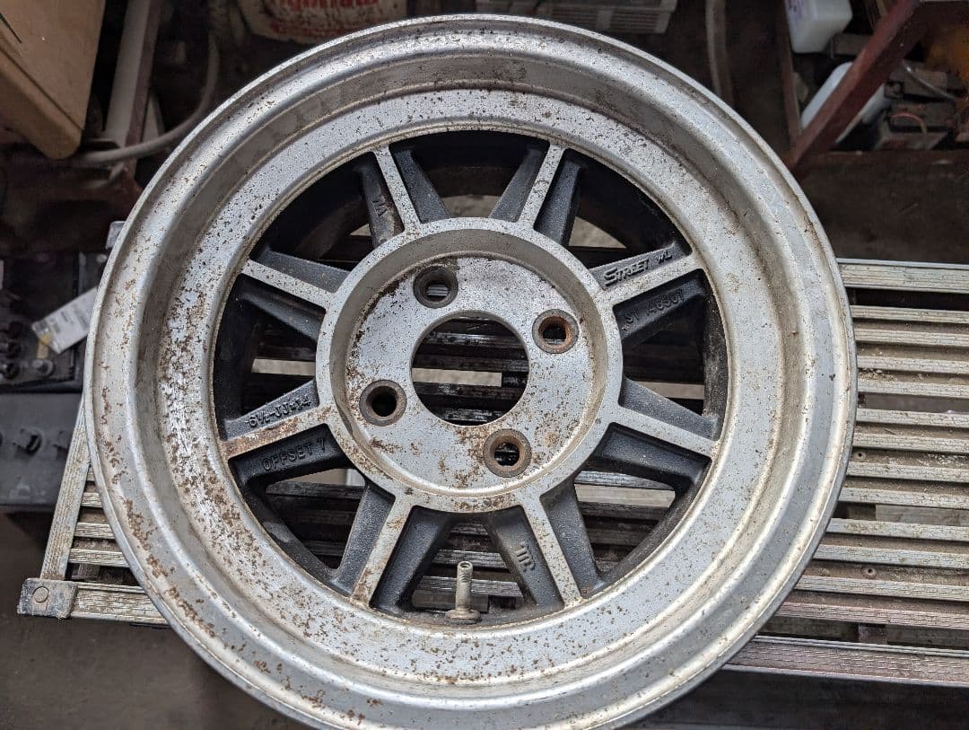 ハヤシ14インチアルミホイール　当時物