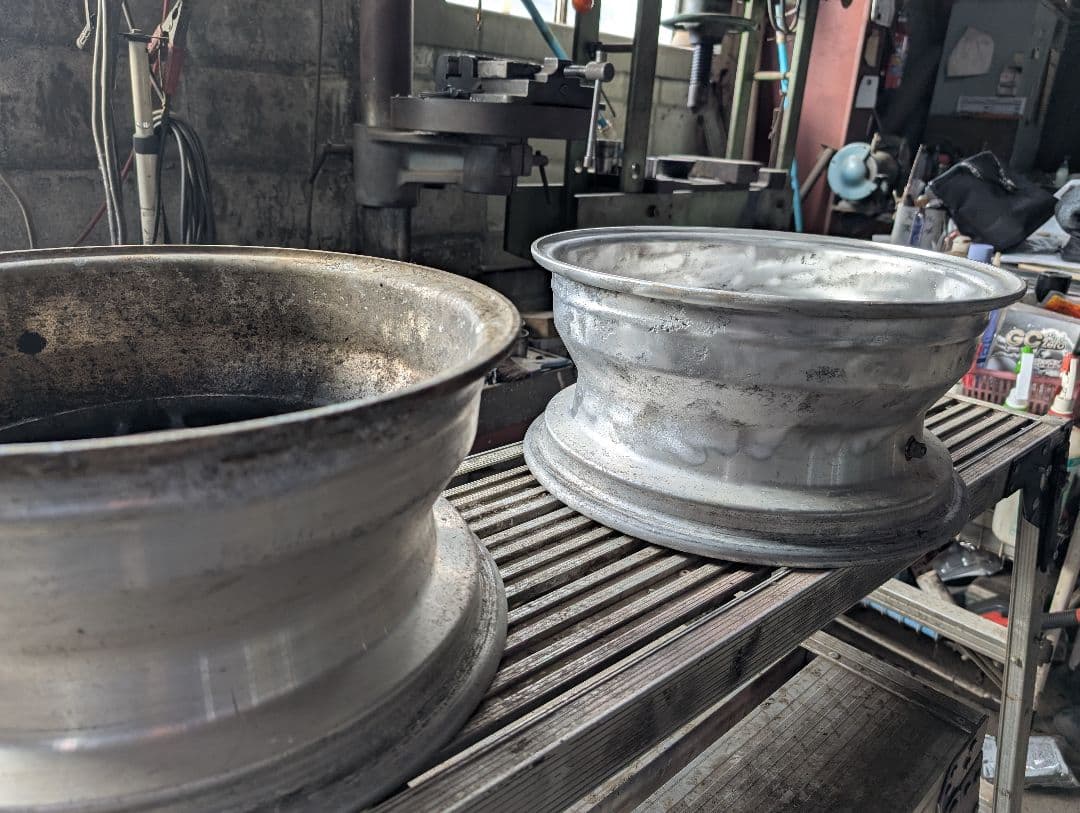 ハヤシ14インチアルミホイール　当時物