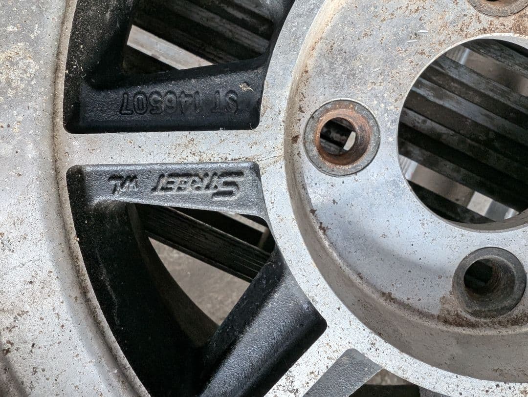 ハヤシ14インチアルミホイール　当時物