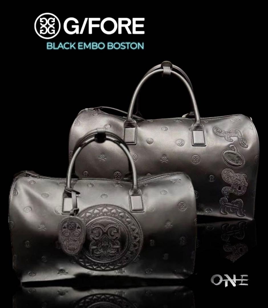26新作 G/FORE ジーフォア 刺繍 エンボススカル ゴルフボストンバッグ