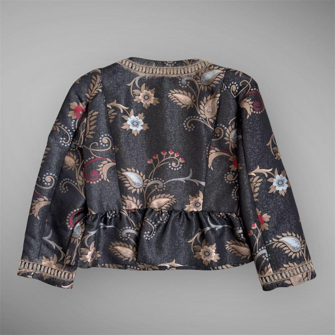 未使用 フィロソフィ ド アルベルタ フェレッティ ノーカラージャケット 花柄