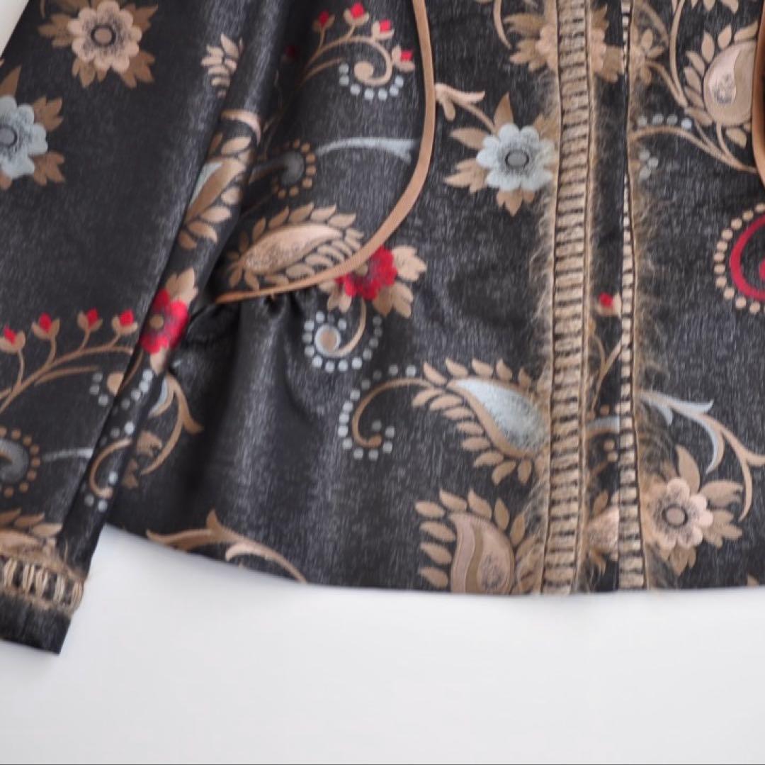 未使用 フィロソフィ ド アルベルタ フェレッティ ノーカラージャケット 花柄